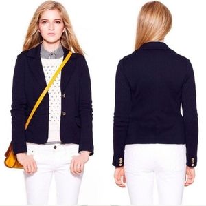 Tory Burch "Beverly" Wool Blend  Black Single Breasted Jacket Blazer